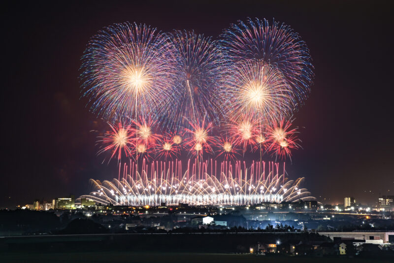 赤川花火大会(山形県鶴岡市)