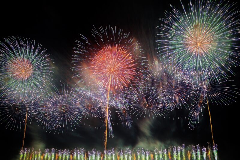 赤川花火大会(山形県鶴岡市)