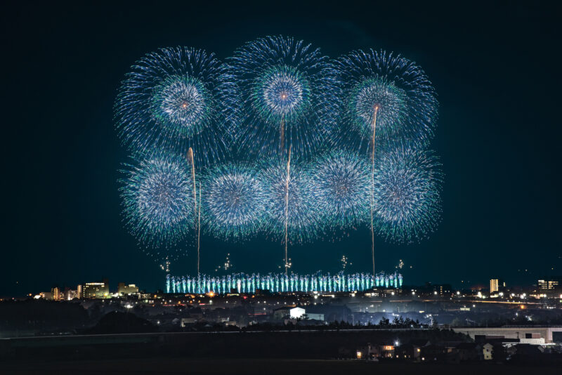 赤川花火大会(山形県鶴岡市)
