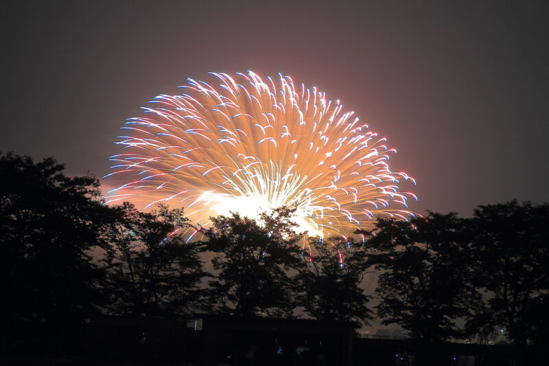 浅川の花火(福島県浅川町)