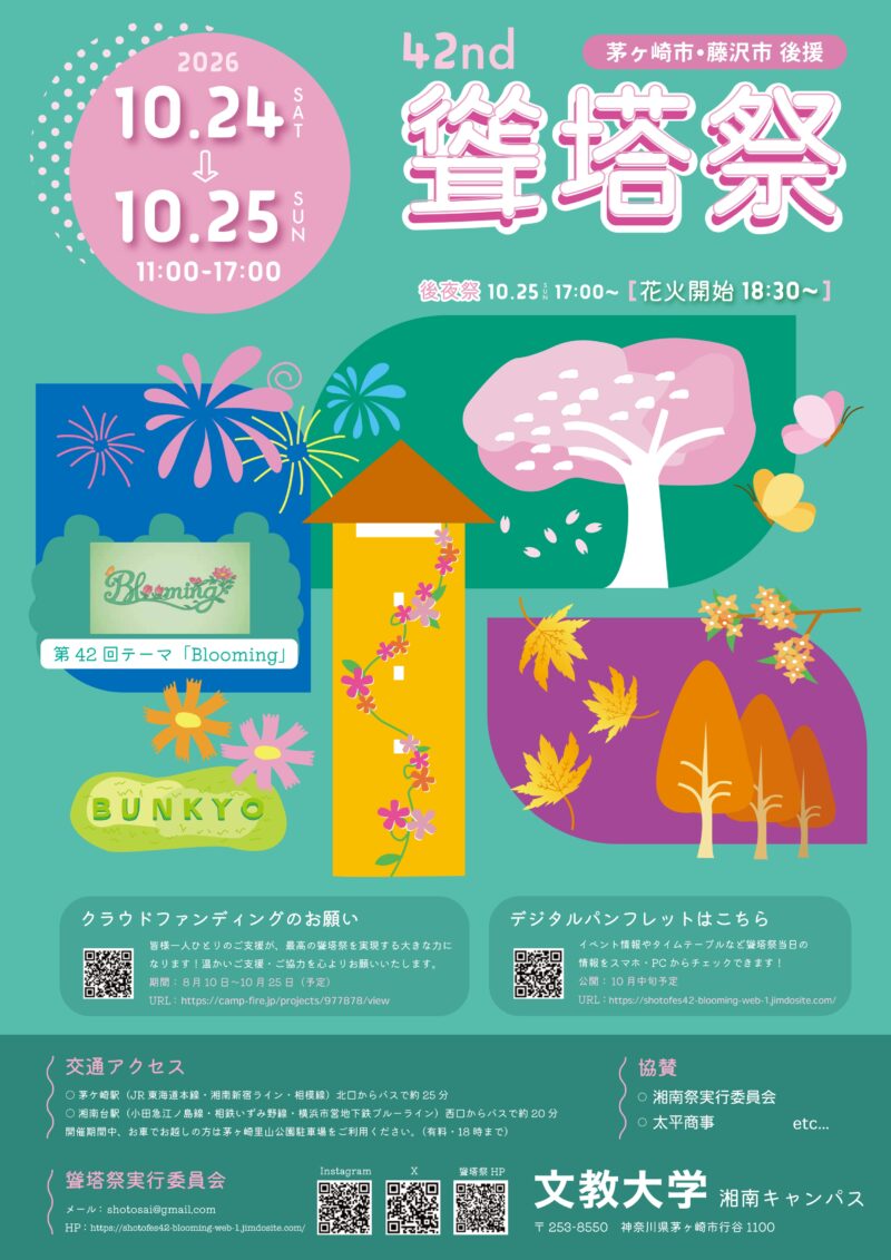 2026年文教大学湘南キャンパス聳塔祭