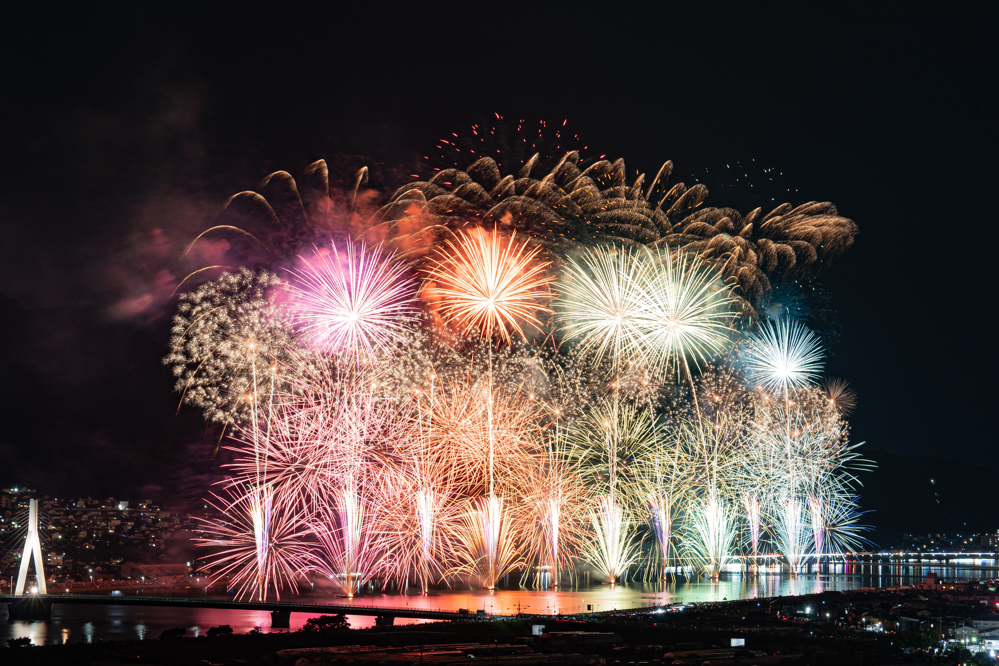 福山夏まつりあしだ川花火大会(広島県福山市)