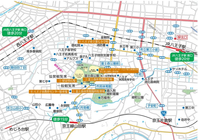 2026年八王子花火大会観覧会場