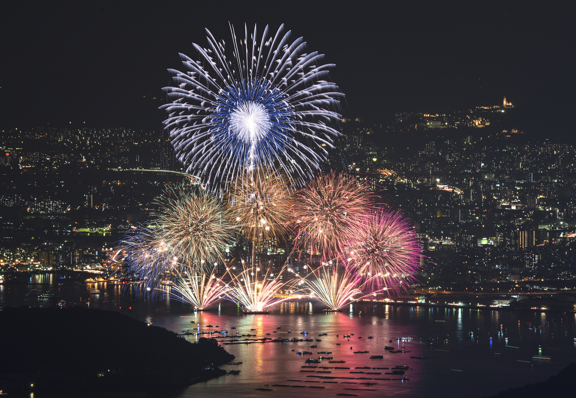 広島みなと夢花火大会(広島県広島市南区)