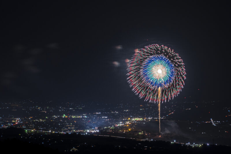 伊那まつり花火打ち上げ(長野県伊那市)