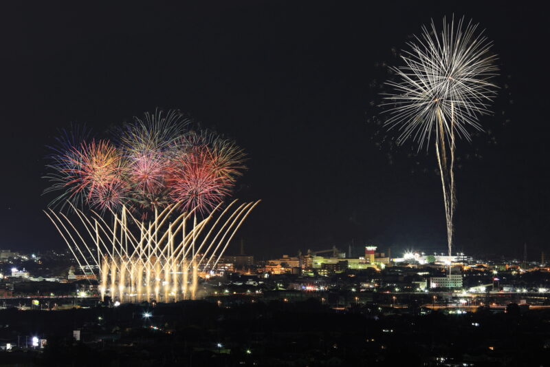 石和温泉花火大会(山梨県笛吹市)