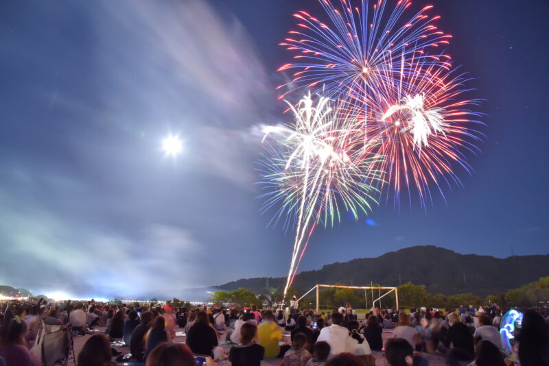 いわで夏まつり花火打ち上げ(和歌山県岩出市)
