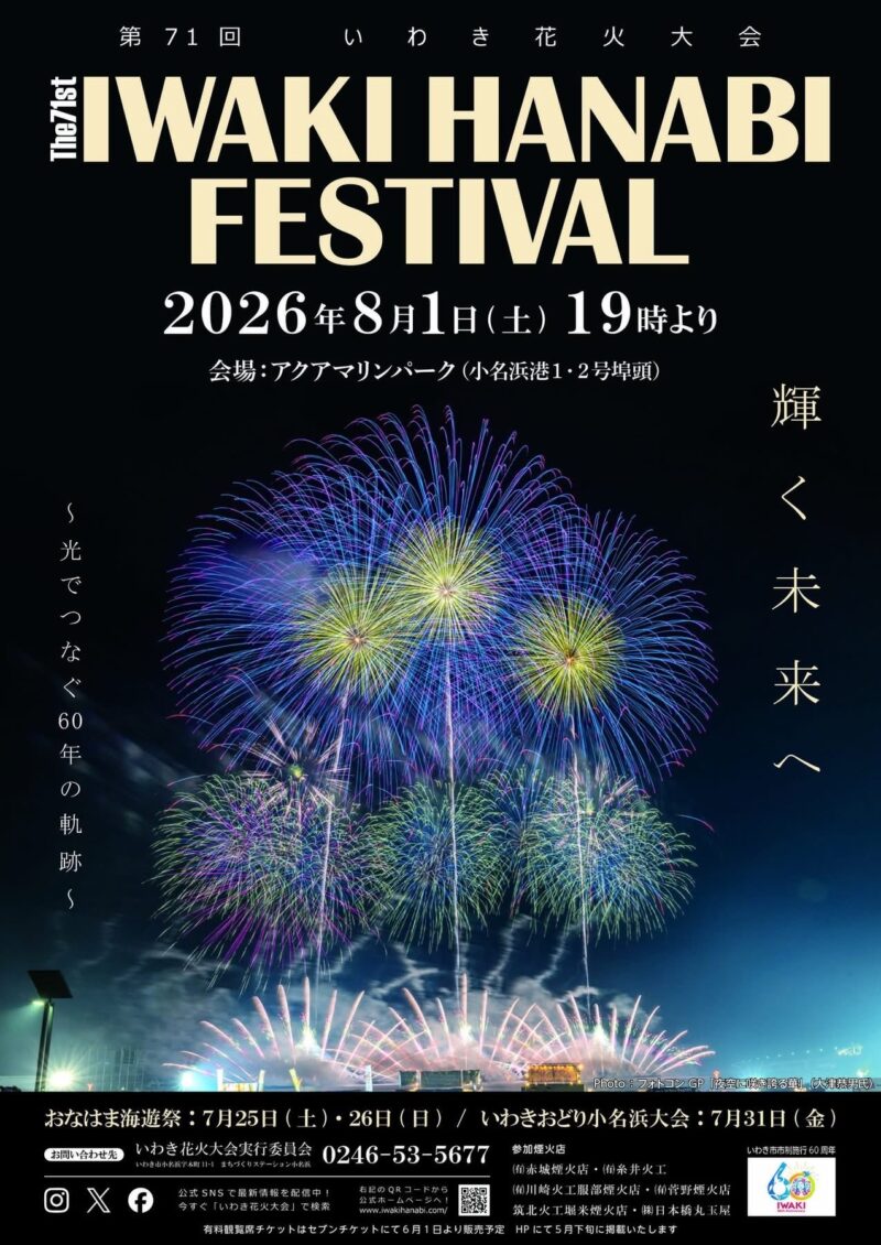 2026年いわき花火大会ポスター