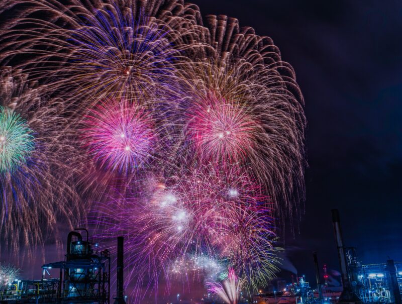 岩国港みなと祭花火大会(山口県岩国市)