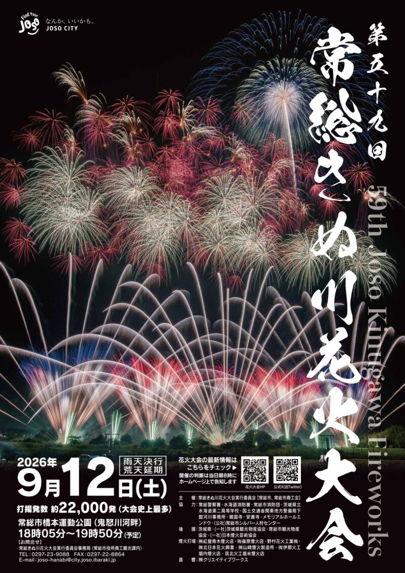 2026年常総きぬ川花火大会