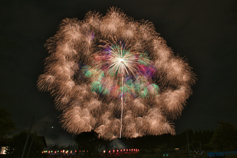 片貝まつり浅原神社秋季例大祭奉納大煙火(新潟県小千谷市)
