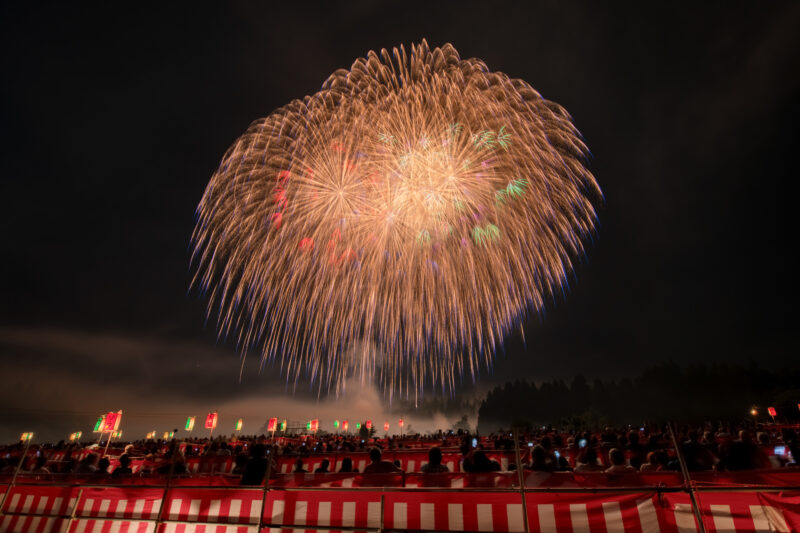 片貝まつり浅原神社秋季例大祭奉納大煙火(新潟県小千谷市)