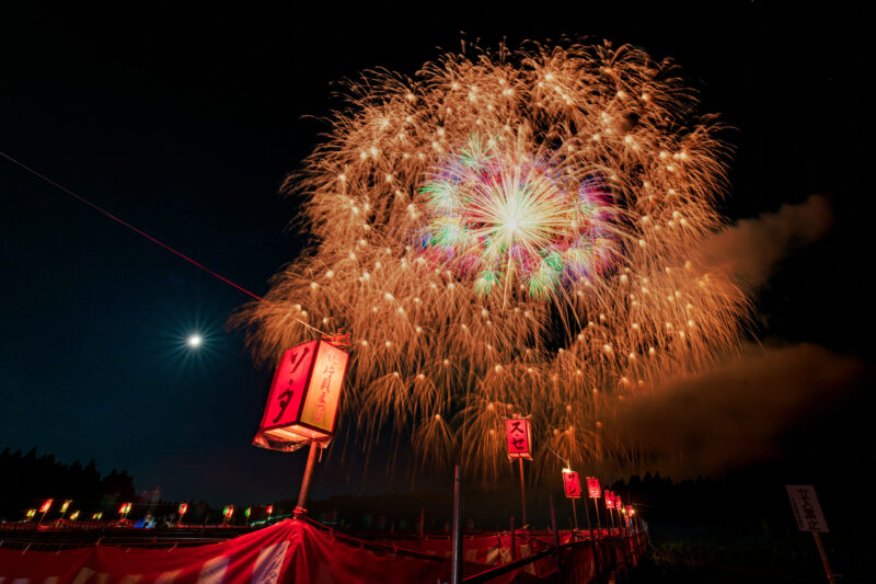 片貝まつり浅原神社秋季例大祭奉納大煙火(新潟県小千谷市)