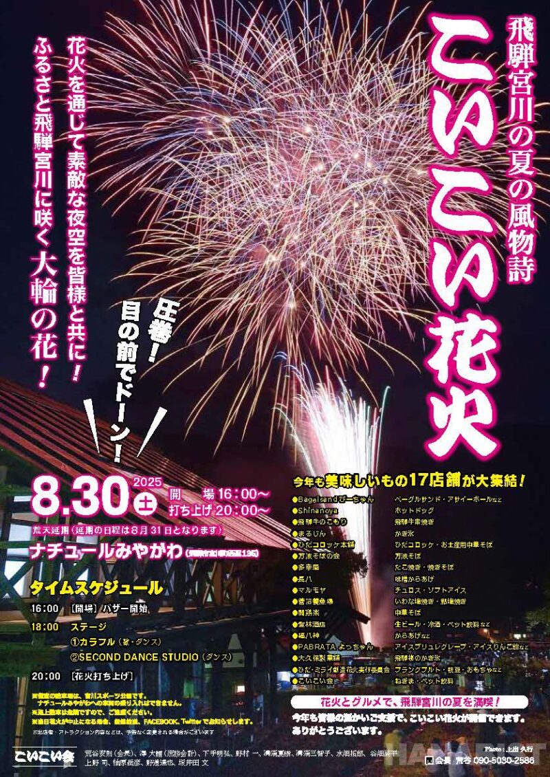 2025年こいこい花火大会ポスター
