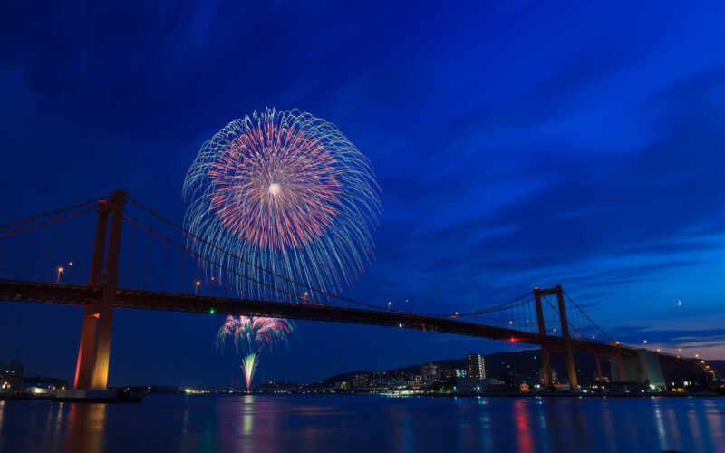 くきのうみ花火の祭典(福岡県北九州市若松区)