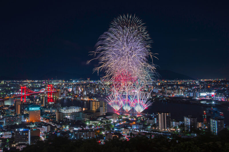 くきのうみ花火の祭典(福岡県北九州市若松区)