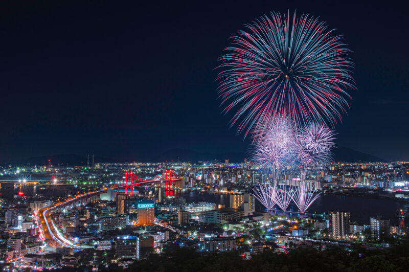 くきのうみ花火の祭典(福岡県北九州市若松区)