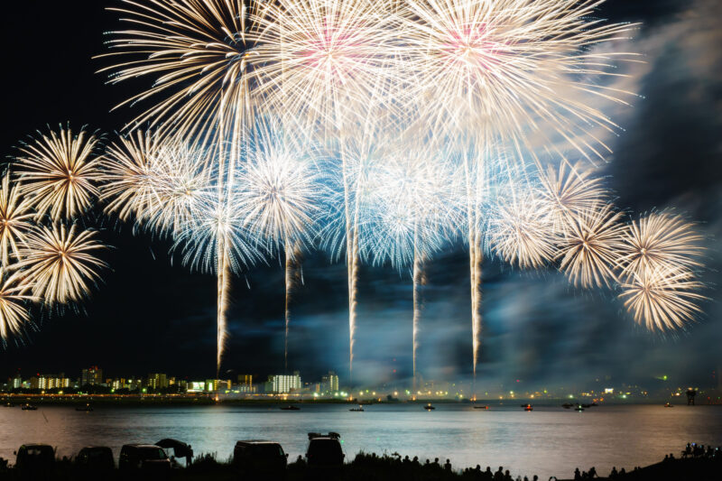 桑名水郷花火大会(三重県桑名市)