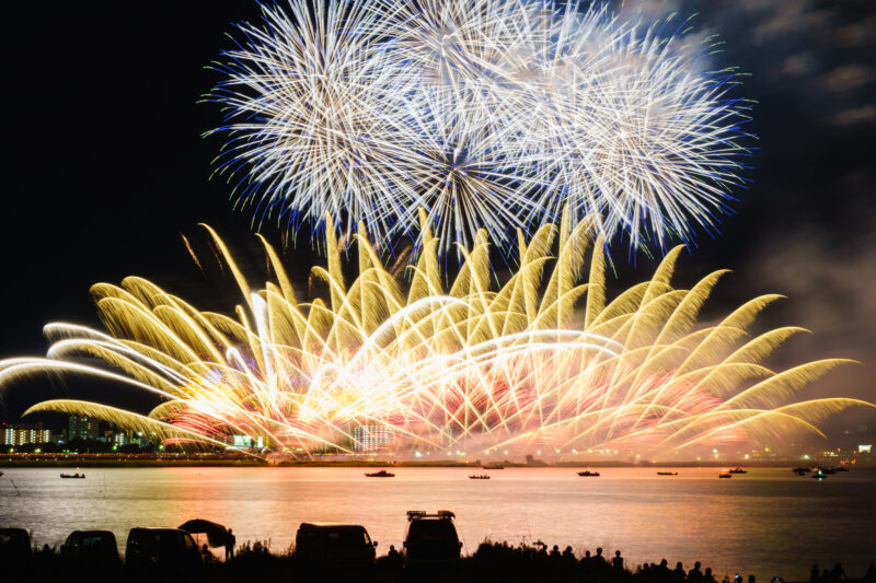 桑名水郷花火大会(三重県桑名市)