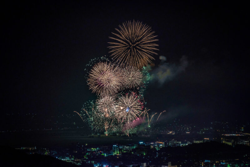 京都保津川花火大会(京都府亀岡市)