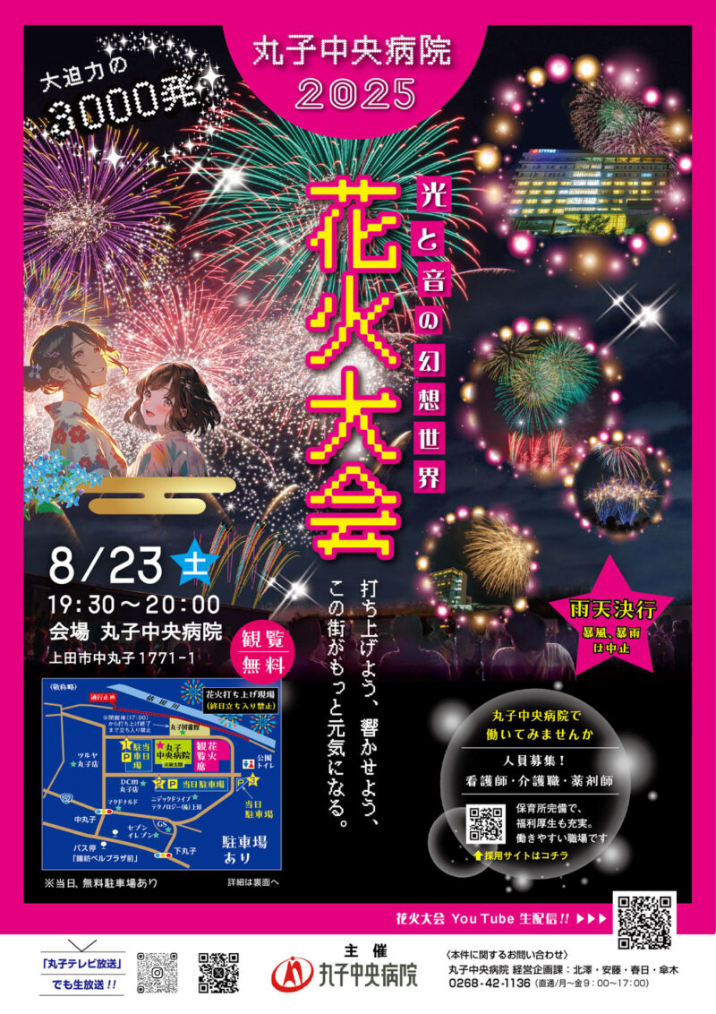 2025年丸子中央病院花火大会
