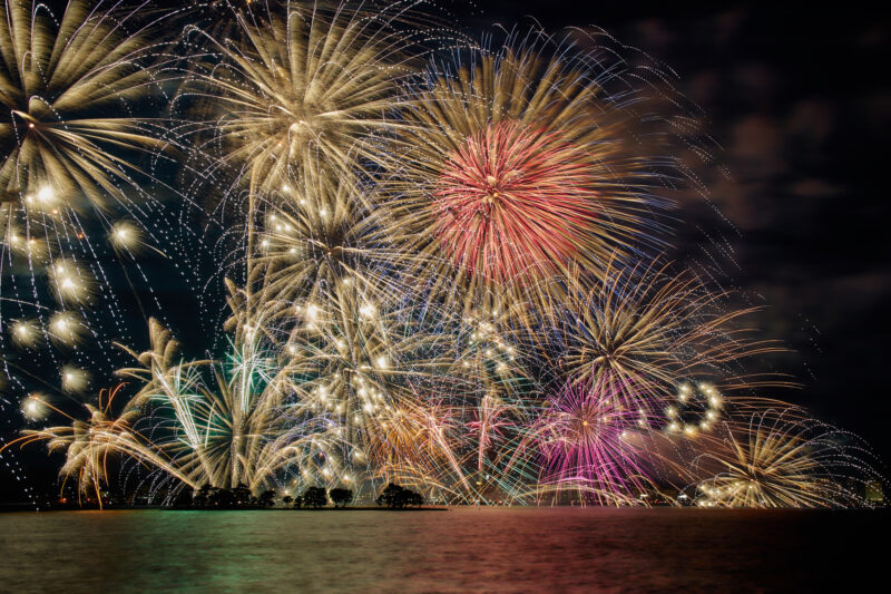 松江水郷祭湖上花火大会(島根県松江市)