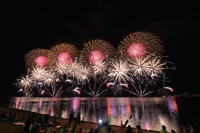 松江水郷祭湖上花火大会(島根県松江市)