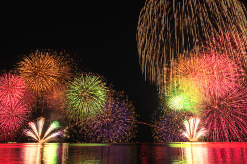 松江水郷祭湖上花火大会(島根県松江市)