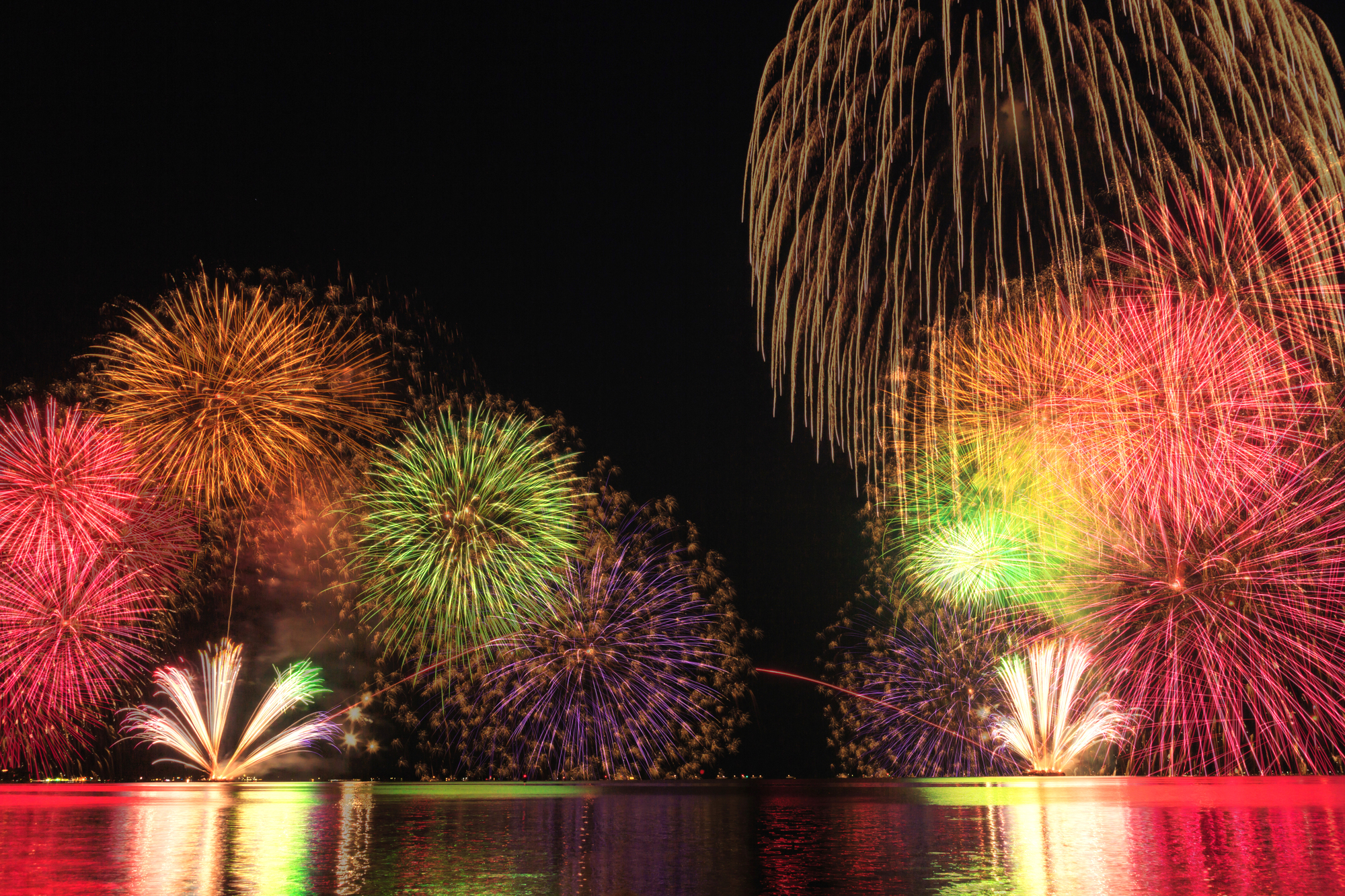 松江水郷祭湖上花火大会(島根県松江市)