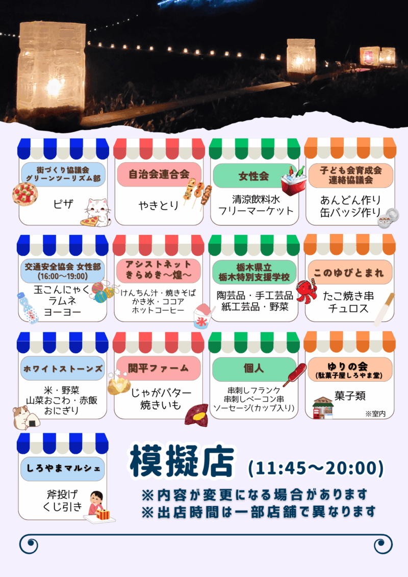 2025年皆川城址まつりチラシ裏面