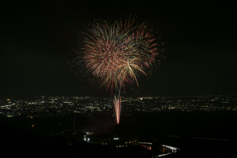 三島スカイウォークナイトスカイウォーク打ち上げ花火ショー(静岡県三島市)