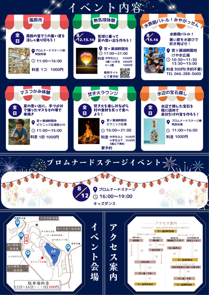 2026年宮ヶ瀬ふるさとまつりチラシ裏面