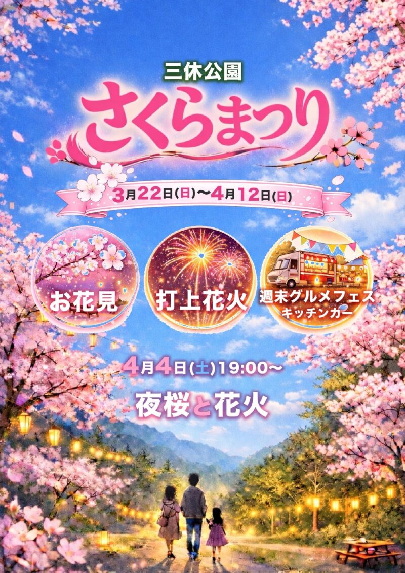 2026年三休公園さくらまつり