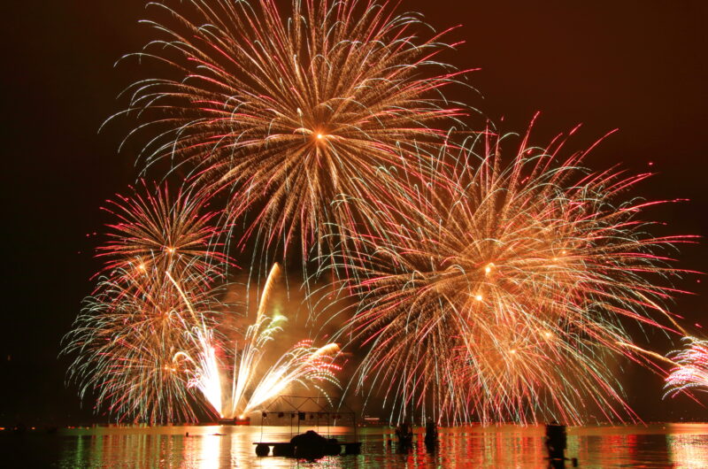 宮津燈籠流し花火大会(京都府宮津市)