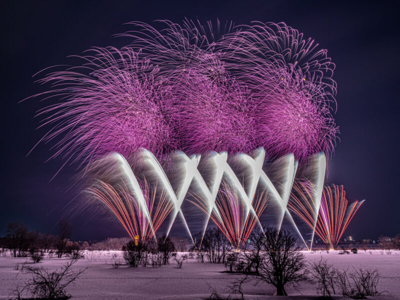 長岡花火雪花火(新潟県長岡市)