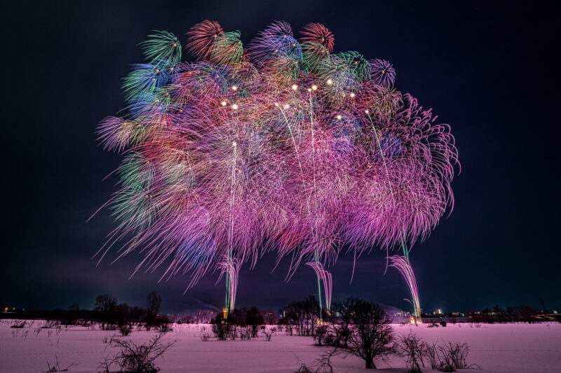 長岡花火雪花火(新潟県長岡市)