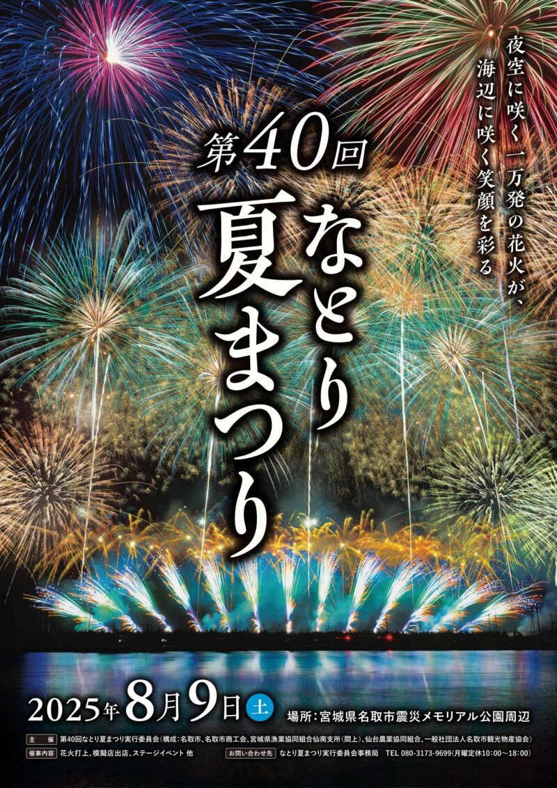 2025年なとり夏まつり花火大会