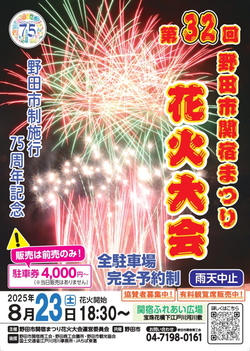2025年野田市関宿まつり花火大会