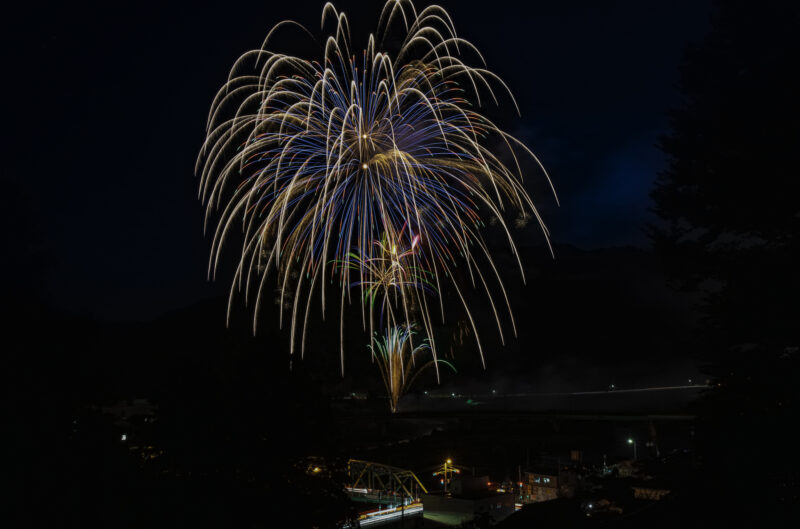 落合納涼花火大会(岡山県真庭市)