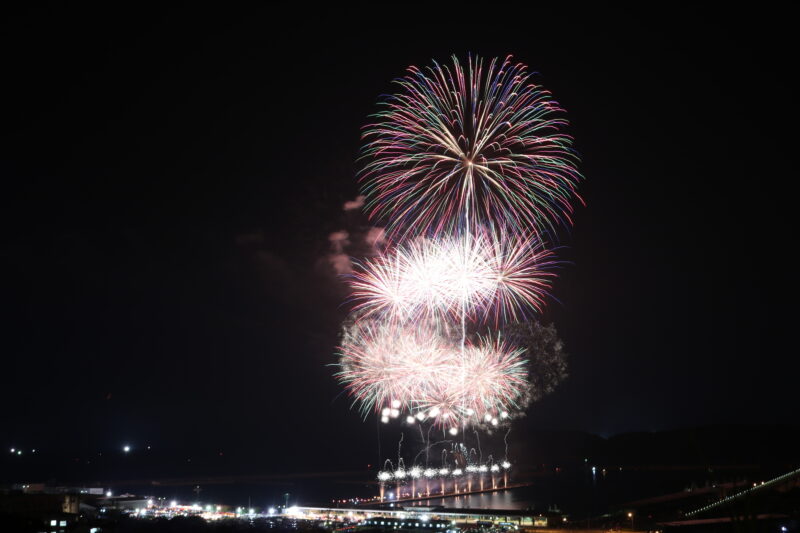 石州浜っ子夏まつり打ち上げ花火(島根県浜田市)