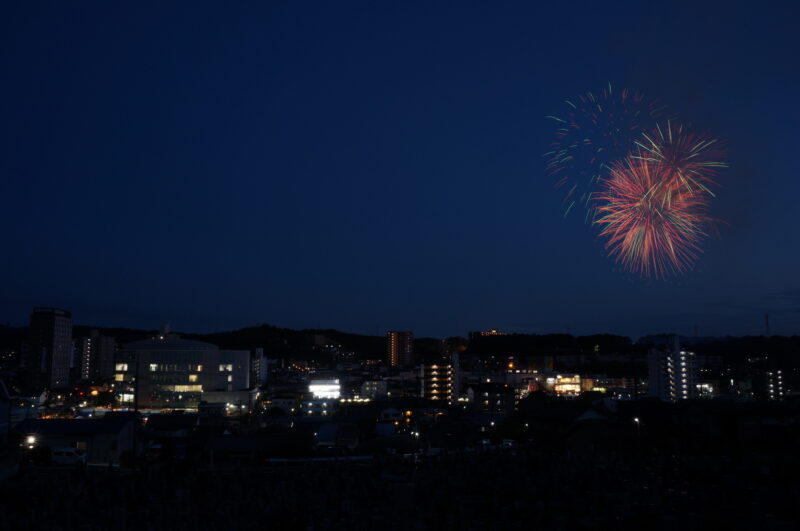 せともの祭花火打ち上げ(愛知県瀬戸市)