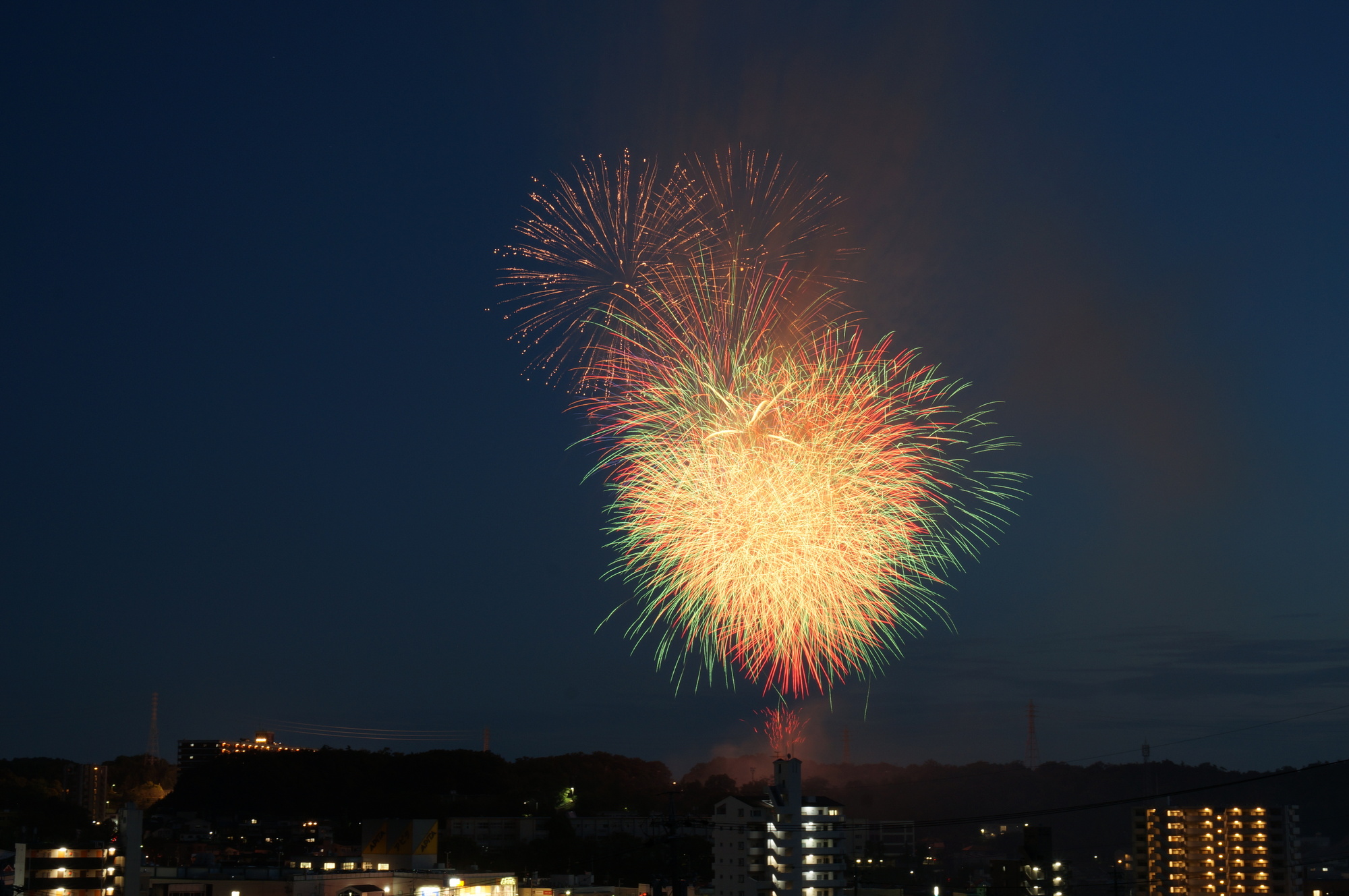 せともの祭花火打ち上げ(愛知県瀬戸市)