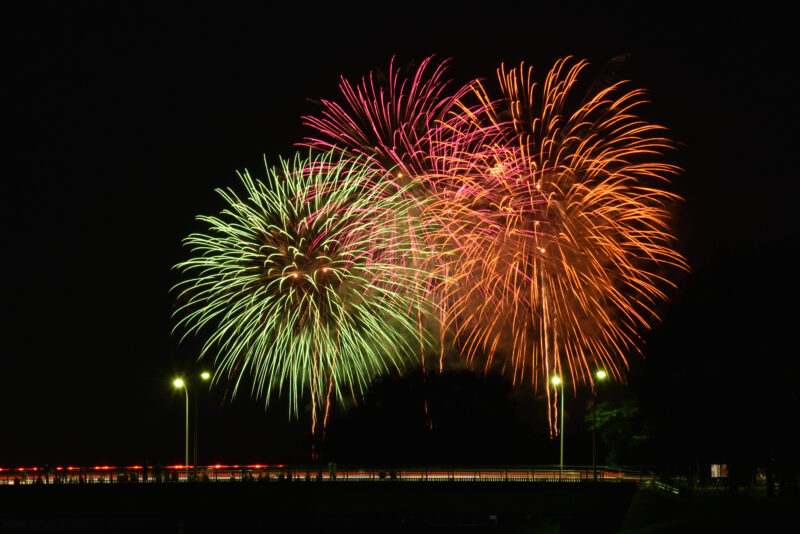 釈迦堂川花火大会(福島県須賀川市)
