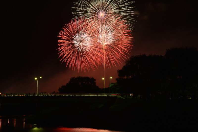 釈迦堂川花火大会(福島県須賀川市)
