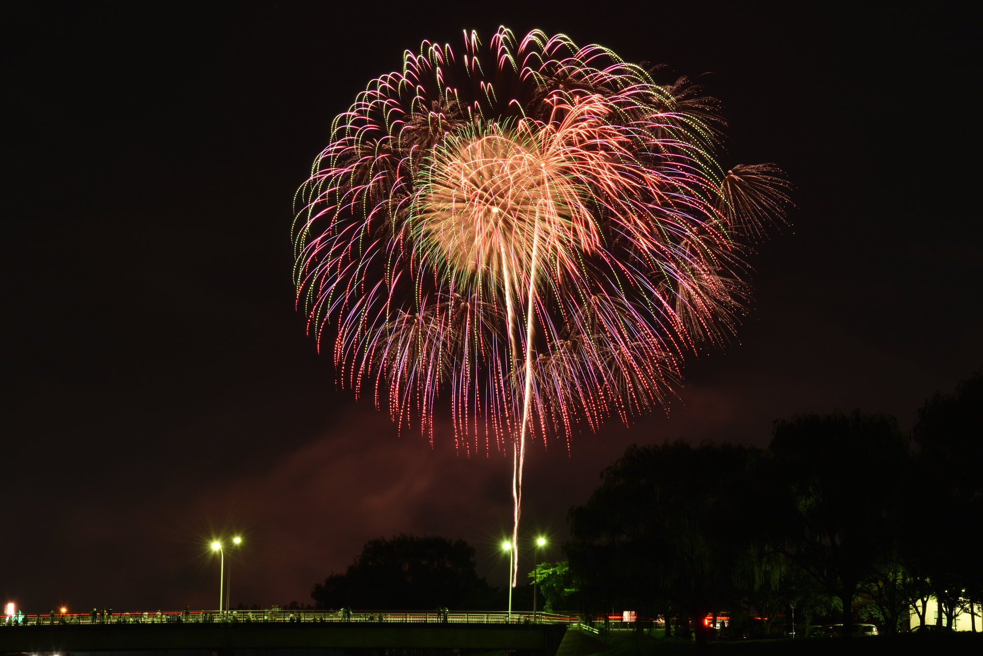 釈迦堂川花火大会(福島県須賀川市)