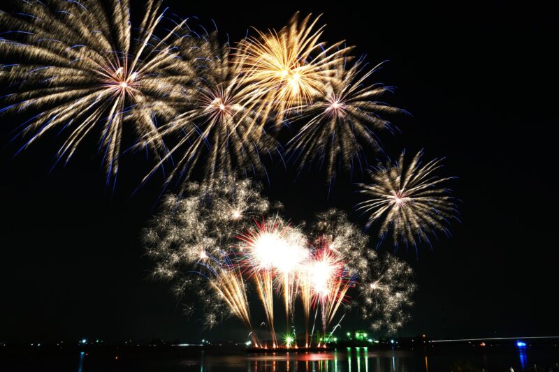 水郷潮来花火大会(茨城県潮来市)