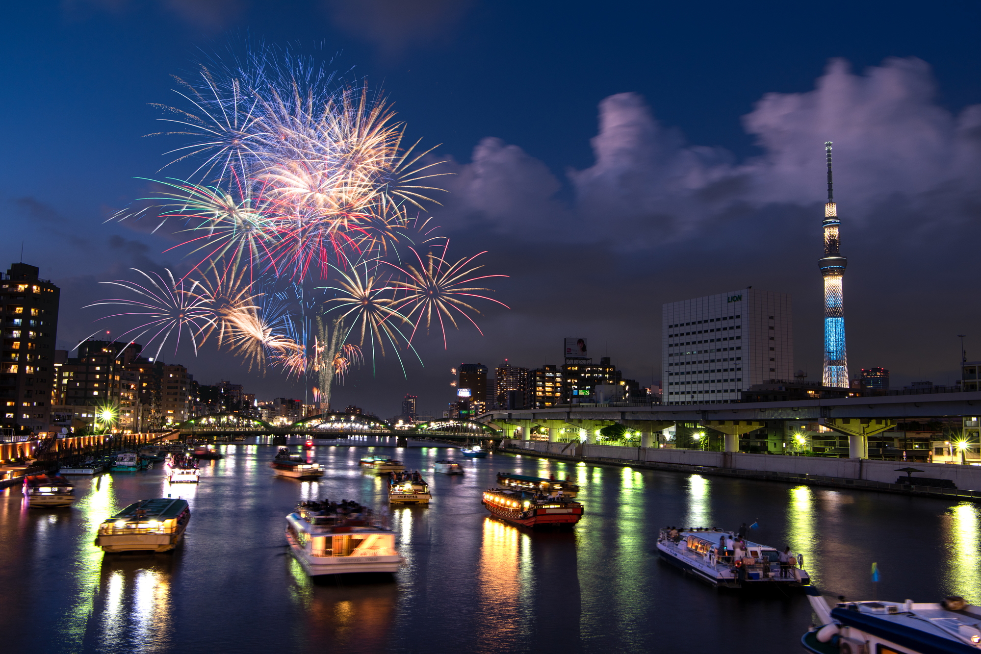 隅田川花火大会(東京都台東区・墨田区)