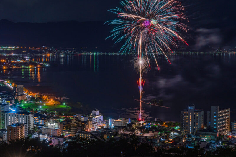 諏訪湖サマーナイト花火(長野県諏訪市)