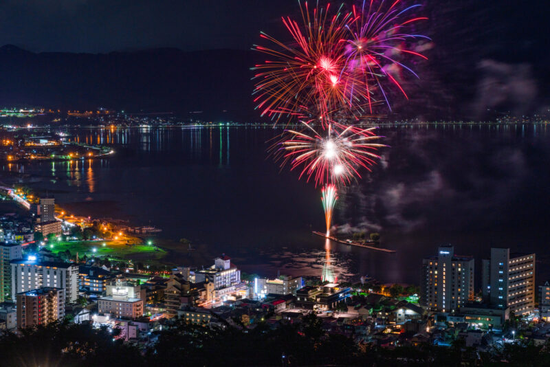 諏訪湖サマーナイト花火(長野県諏訪市)