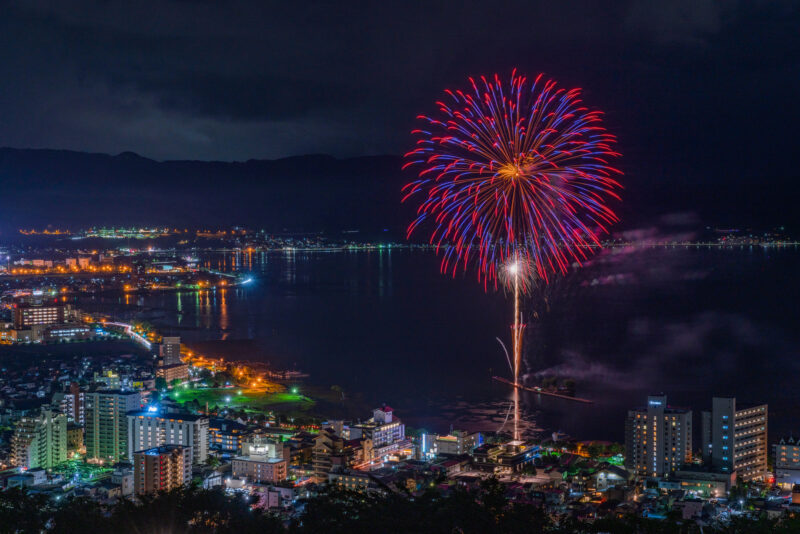 諏訪湖サマーナイト花火(長野県諏訪市)